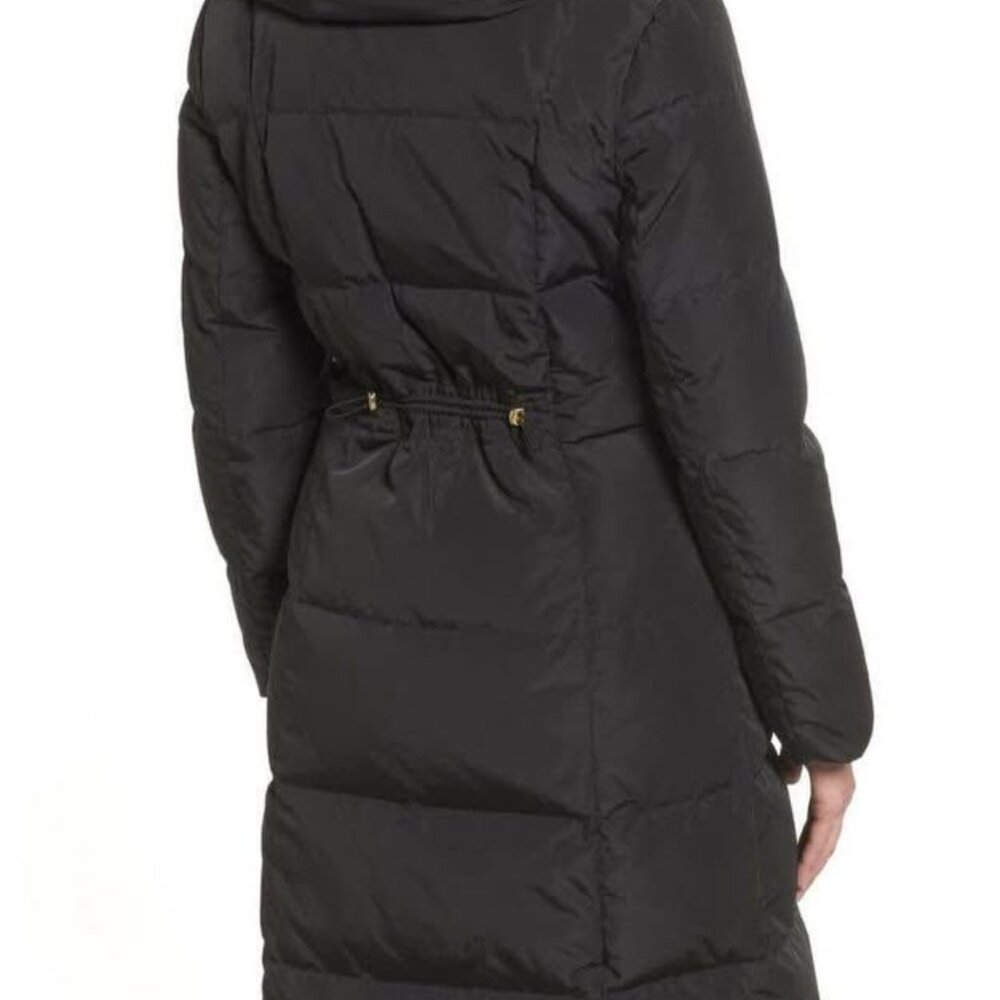 Cole Haan Signature Taffeta Down Quilted Oversize Hooded Front Zip Coat [size L] - Picture 7 of 10